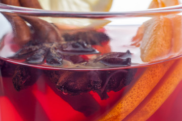 Hot mulled wine