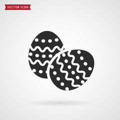 Easter eggs. Vector icon.