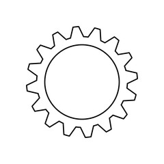 Gear machinery piece icon vector illustration graphic design