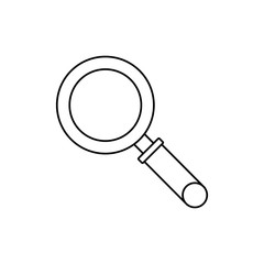 Magnifying glass lupe icon vector illustration graphic design