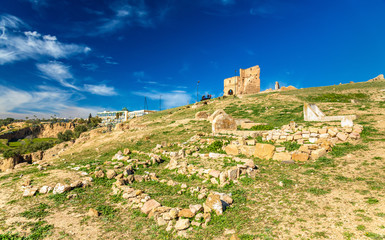 Fototapeta premium Cemetery at the Marinid Tombs in Fes, Morocco