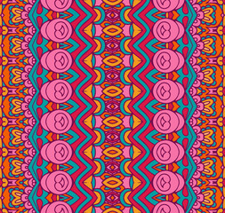 Abstract geometric colorful seamless pattern