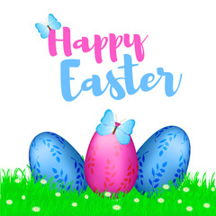 Happy Easter colorful background