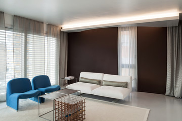 Fototapeta na wymiar Luxury apartment, comfortable living room