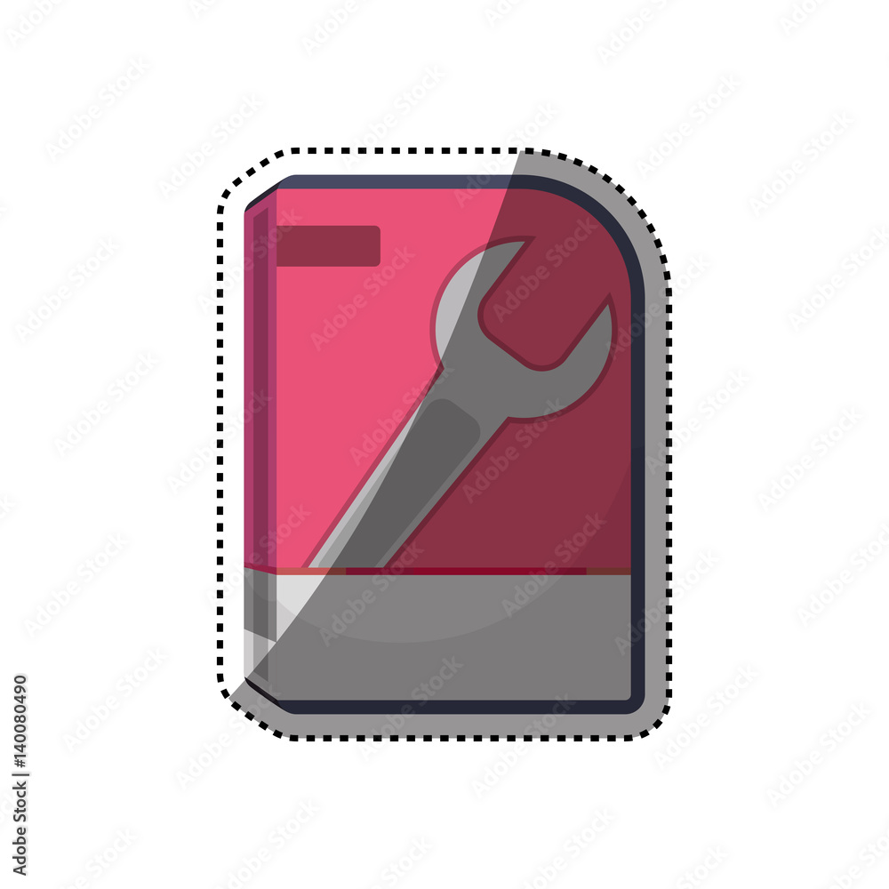 Poster software computer box icon vector illustration graphic design