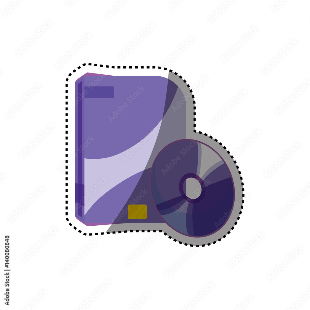 Poster software computer box icon vector illustration graphic design