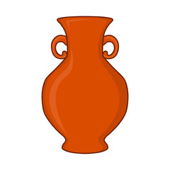 vase isolated illustration on white background