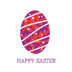 Happy Easter postcard