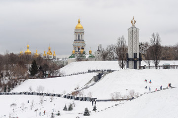 Kiev-Pechersk Lavra and Holodomor Museum in Kiev