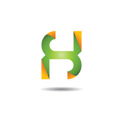 Letter SH Abstract Logo