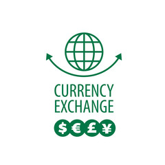 vector logo currency exchange
