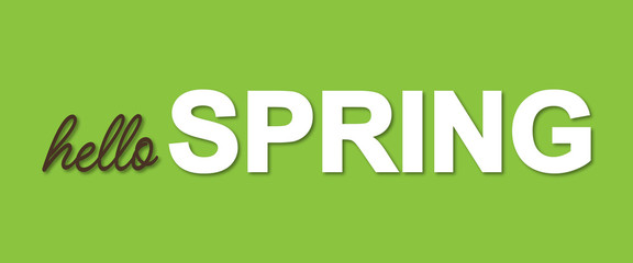 Frühling - Schriftzug 