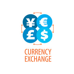 vector logo currency exchange