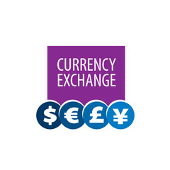 Fototapeta na wymiar vector logo currency exchange