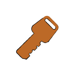 Security key device icon vector illustration graphic design