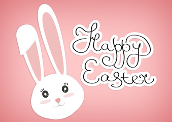 Happy Easter Typographical Background