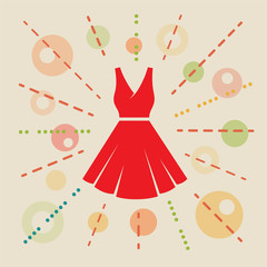Obraz na płótnie Canvas Dress. Concept illustration