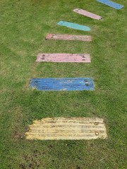 Colorful Garden Footpath