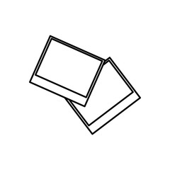 Instant photos isolated icon vector illustration graphic design