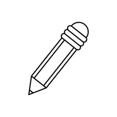 Wooden pencil isolated icon vector illustration graphic design