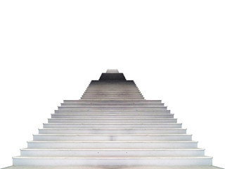 Fototapeta na wymiar stair isolated white background
