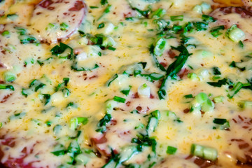 pizza in pans