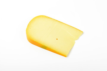 slice of gouda cheese