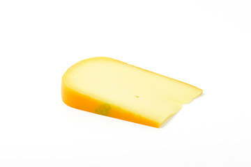 slice of gouda cheese