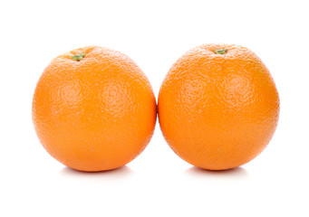 Orange fruit isolated on white background