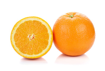Orange fruit isolated on white background