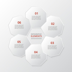 Vector business template for presentation.