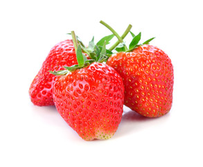 strawberry on white background