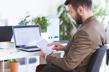 Businessman Working at Office