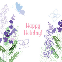 Summer flower composition