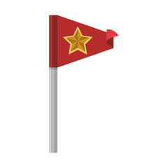 Flag or pennant icon vector illustration graphic design