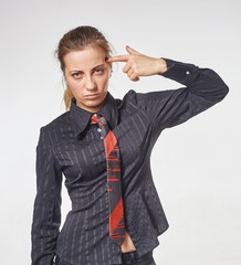 Tired woman