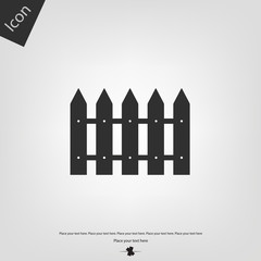 Fence vector icon