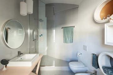 Luxury apartment, modern bathroom