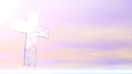 Christian Cross - Ice