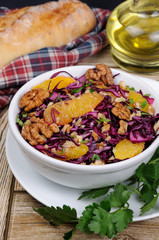 red coleslaw salad