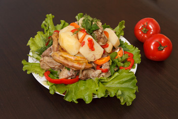 Meat with vegetables