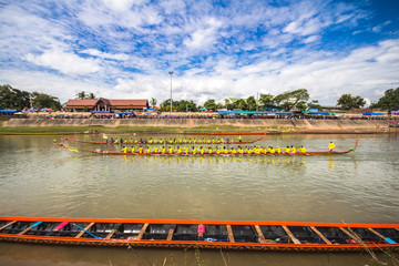 Fototapeta na wymiar Boat racing Thailand.