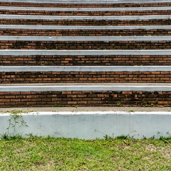 Old curve concrete grandstand