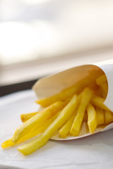 French fries, fast food restaurant