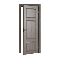 Door isolated on white background. 3D rendering.