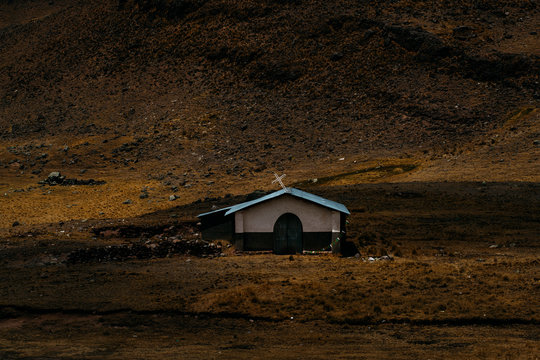 Little church in the Andes