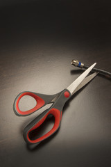 Obraz premium Cutting the Cable