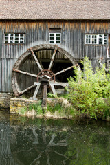 Water mill at the ecomusee in Alsace