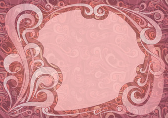 Vector illustration of vintage frame