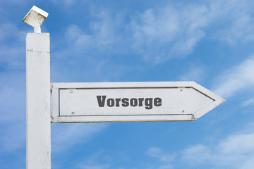 Schild 130 - Vorsorge